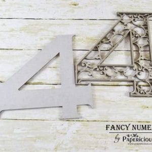 Papericious Layered Chipboard Numbers - 4