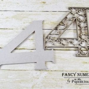 Papericious Layered Chipboard Numbers - 4
