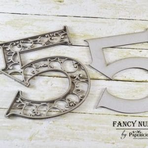 Papericious Layered Chipboard Numbers - 5