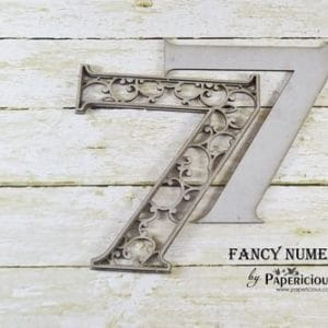 Papericious Layered Chipboard Numbers - 7