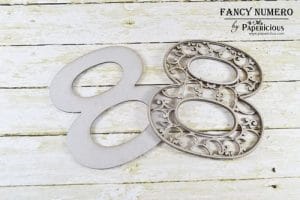 Papericious Layered Chipboard Numbers - 8