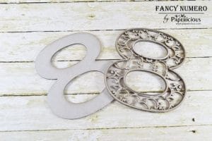Papericious Layered Chipboard Numbers - 8