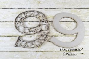 Papericious Layered Chipboard Numbers - 9