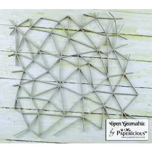 Papericious Chipboard Elements - Open Geometric