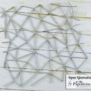 Papericious Chipboard Elements - Open Geometric