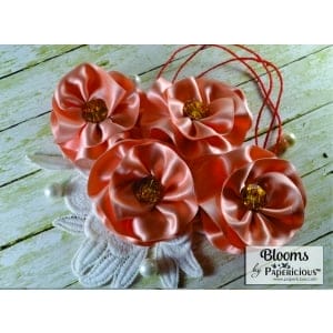 Papericious Handmade Fabric Flowers (FL6002)