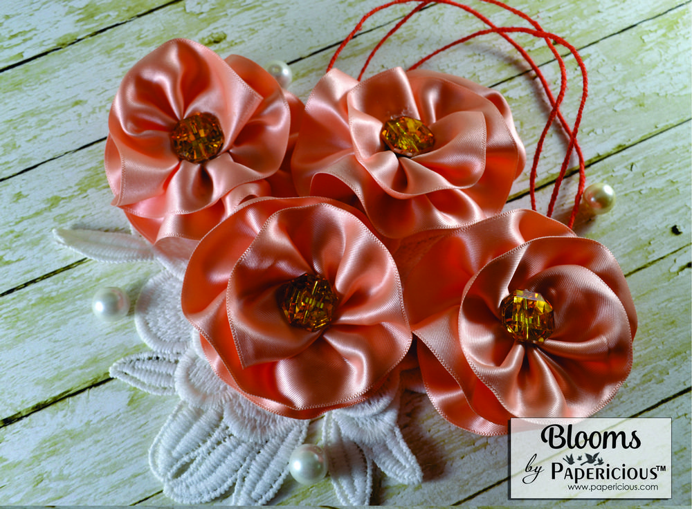 Papericious Handmade Fabric Flowers (FL6002)