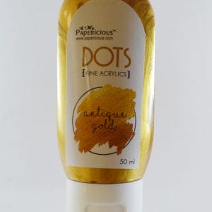 Papericious Fine Acrylic Colour (Dots) (50 ml) - Antique Gold