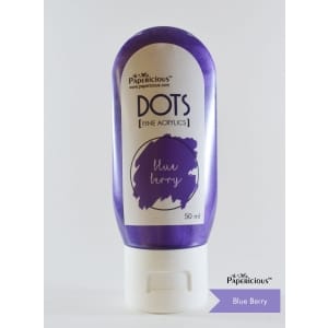Papericious Fine Acrylic Colour (Dots) (50 ml) - Blue Berry