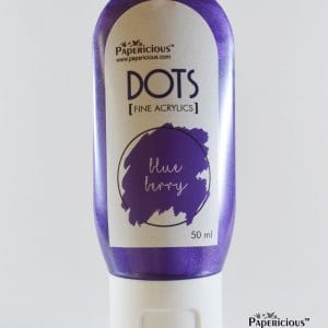 Papericious Fine Acrylic Colour (Dots) (50 ml) - Blue Berry