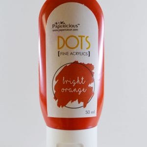 Papericious Fine Acrylic Colour (Dots) (50 ml) - Bright Orange