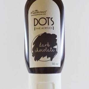 Papericious Fine Acrylic Colour (Dots) (50 ml) - Dark Choclate