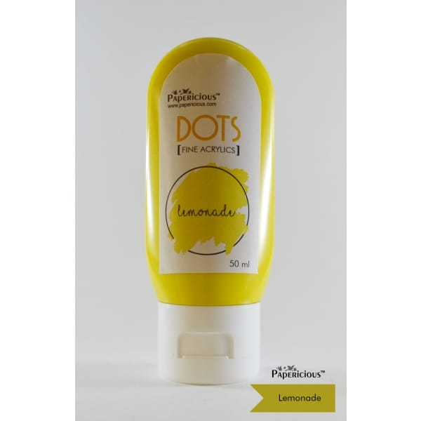 Papericious Fine Acrylic Colour (Dots) (50 ml) - Lemonade