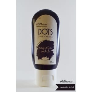 Papericious Fine Acrylic Colour (Dots) (50 ml) - Majestic Violet