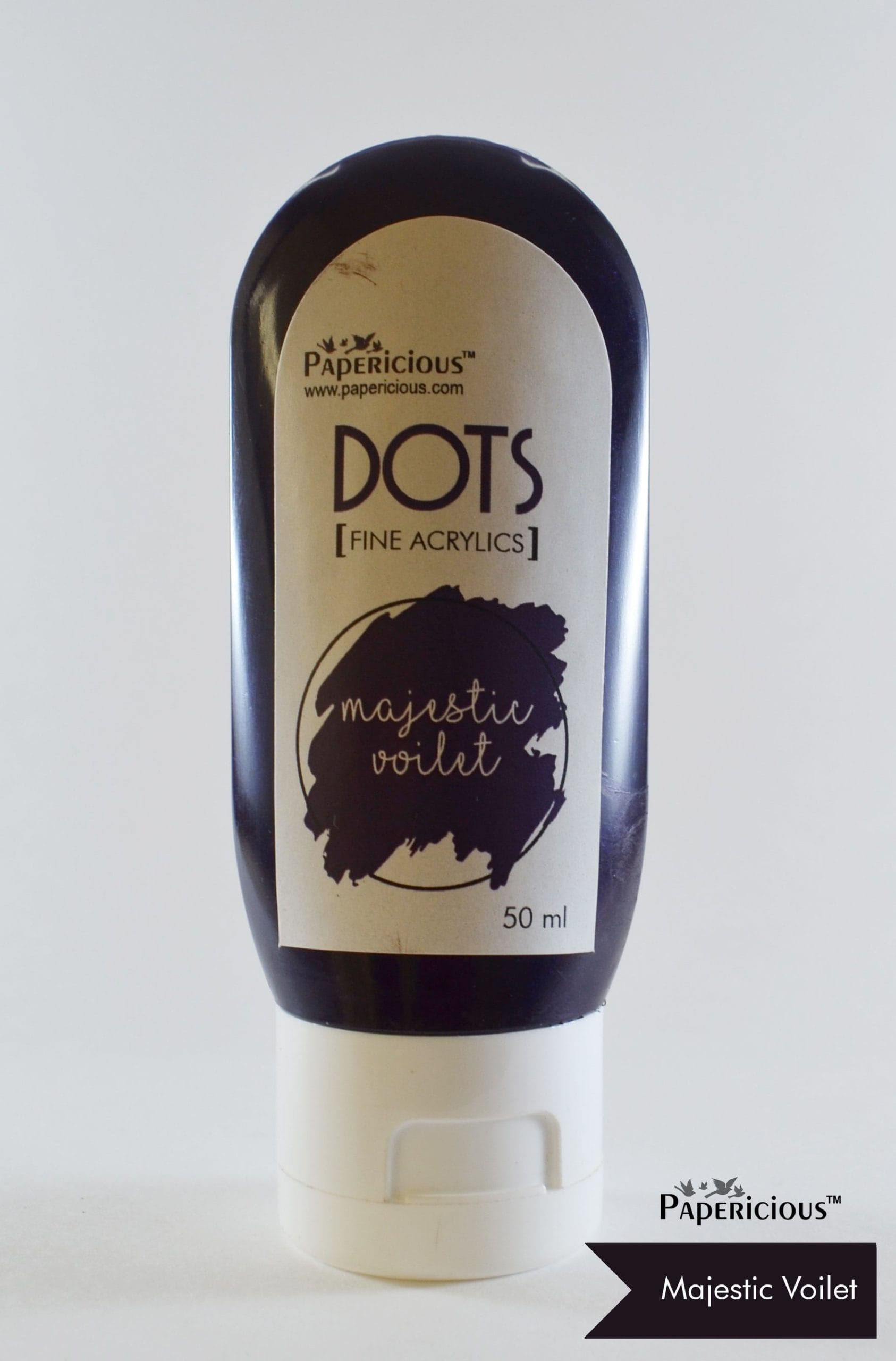 Papericious Fine Acrylic Colour (Dots) (50 ml) - Majestic Violet