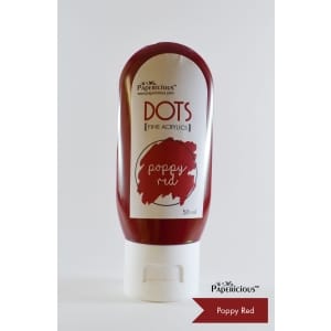 Papericious Fine Acrylic Colour (Dots) (50 ml) - Poppy Red