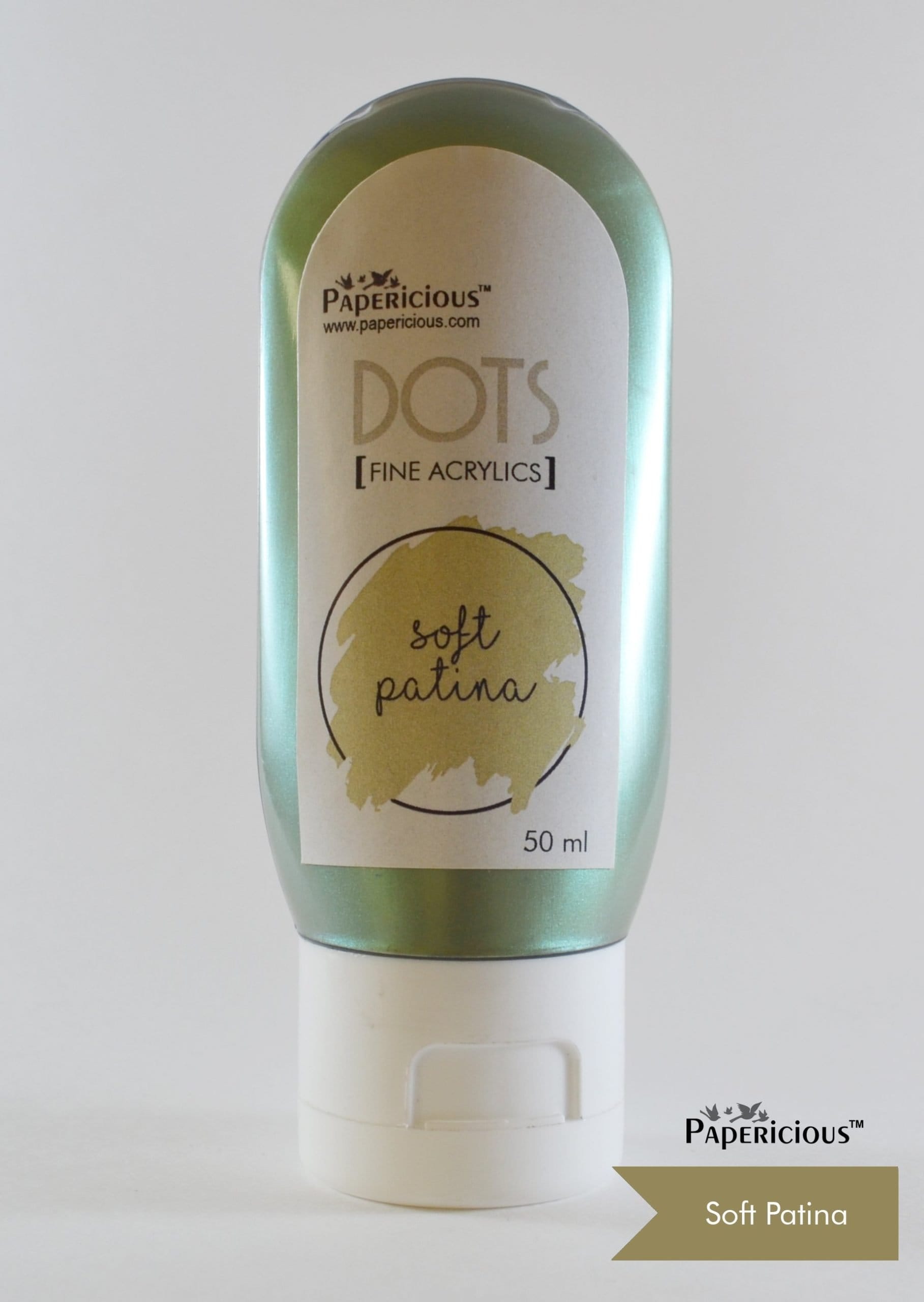Papericious Fine Acrylic Colour (Dots) (50 ml) - Soft Patina
