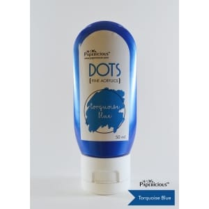 Papericious Fine Acrylic Colour (Dots) (50 ml) - Torquoise Blue