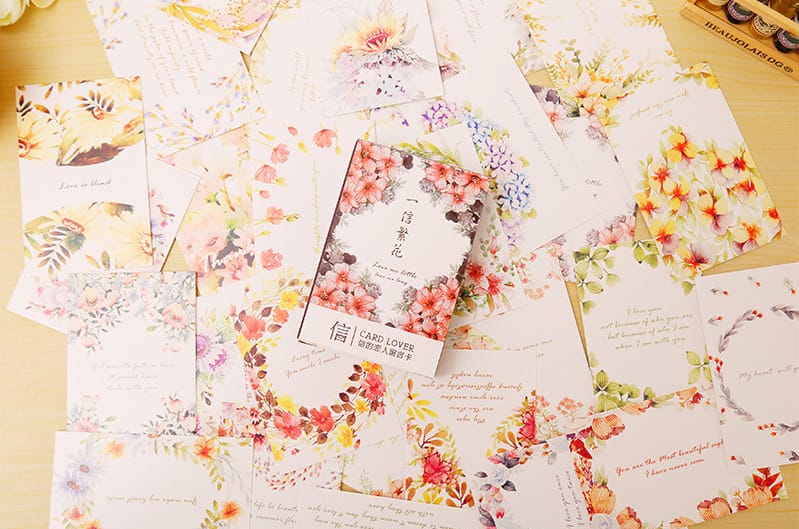 Floral Card Ephemera pack (Pack of 28 die cuts)