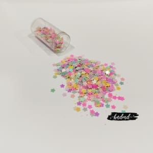Shaker Sequin Elements - Colorful Flowers