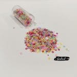 Shaker Sequin Elements - Colourful Shiny Star Outlines