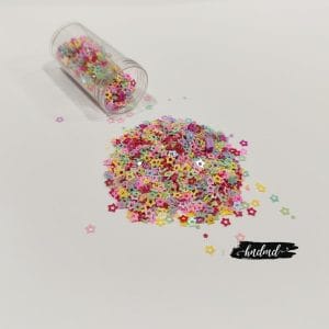 Shaker Sequin Elements - Colourful Shiny Star Outlines