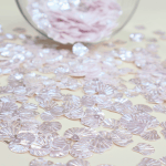 CrafTangles White Shaped Sequins - Seashells