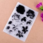 Layered Flowers Design 1 (Clear Stamp set and co-ordinating die)