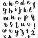 Mudra Craft Stamps - Brushed Alphas