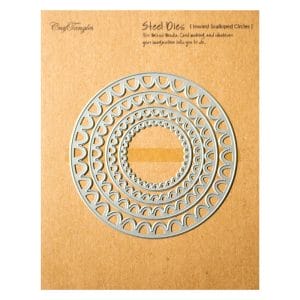CrafTangles Steel Dies - Inward Scalloped Circles (Set of 4 dies)