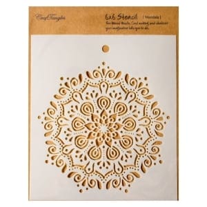 CrafTangles 6"x6" Stencil - Mandala