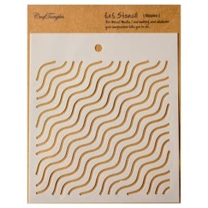 CrafTangles 6"x6" Stencil - Ripples