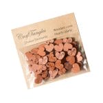 CrafTangles Shaker Elements - Wooden Love Hearts (Dark)