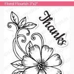 Mudra Craft Stamps - Floral Flourish Mini