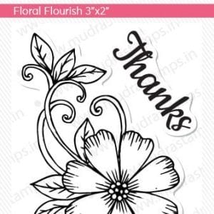 Mudra Craft Stamps - Floral Flourish Mini
