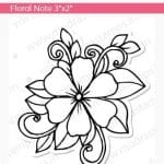 Mudra Craft Stamps - Floral Note