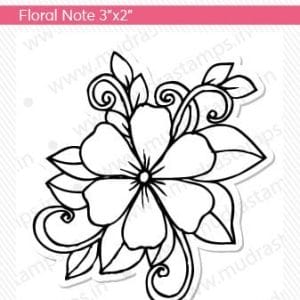 Mudra Craft Stamps - Floral Note