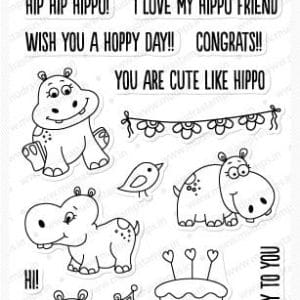 Mudra Craft Stamps - Hip Hop Hippo