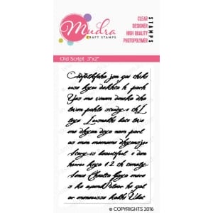 Mudra Craft Stamps - Old Script