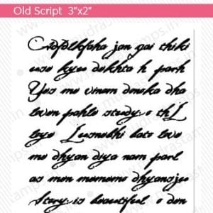 Mudra Craft Stamps - Old Script