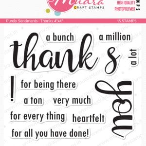 Mudra Craft Stamps - Thanks