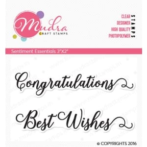 Mudra Craft Stamps - Sentiment Essentials