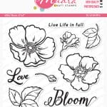 Mudra Craft Stamps - Wild Rose
