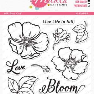 Mudra Craft Stamps - Wild Rose