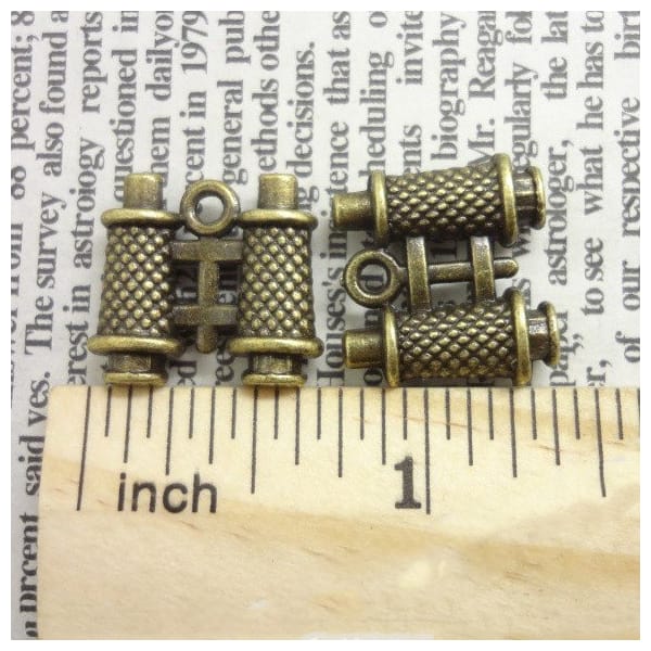 Vintage Binoculars Metal Charms (Set of 5 pcs)