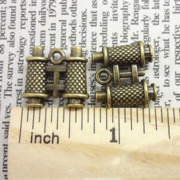 Vintage Binoculars Metal Charms (Set of 5 pcs)
