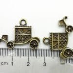 Vintage Cars Metal Charms (Set of 5 pcs)