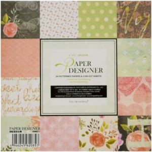 EnoGreeting Scrapbook paper pack - Floral Pack (Set of 24 sheets and 2 die cuts)