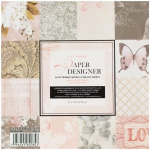 EnoGreeting Scrapbook paper pack - Love (Set of 24 sheets and 2 die cuts)