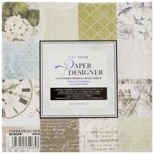 EnoGreeting Scrapbook paper pack - Timeless Treasures (Set of 24 sheets and 2 die cuts)